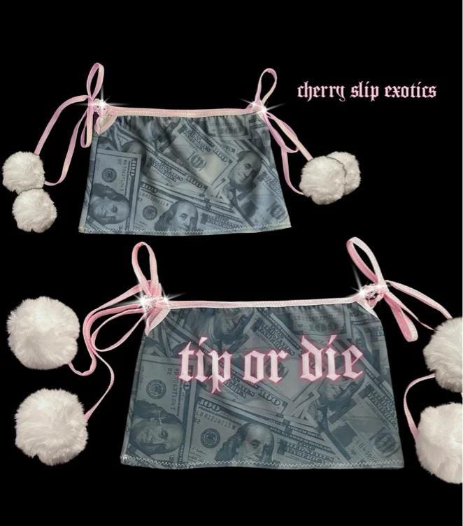 Tip or die mini skirt