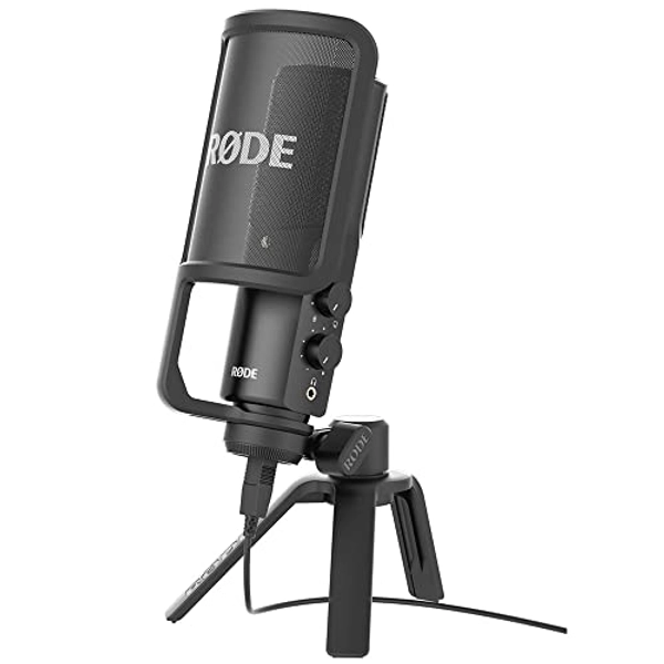 Rode NT-USB Versatile Studio-Quality USB Cardioid Condenser Microphone , Black