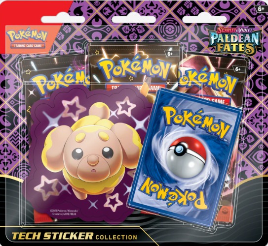 Pokemon SV4.5 Paldean Fates Tech Sticker Collection - Shiny Greavard