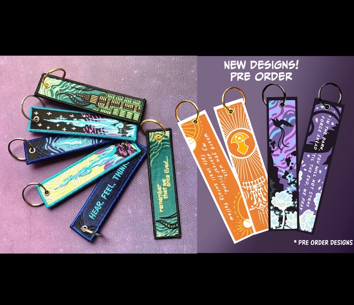 FFXIV Embroidered Key Tags