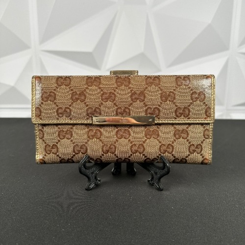Gucci Gold Imprime Bifold