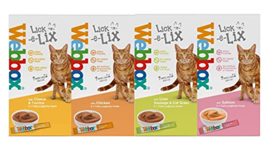 Webbox Lick-e-lix Cat Food Yoghurt Variety Pack