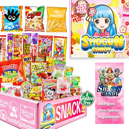SHOGUN CANDY, Japanese Snacks and Japanese Candy, Popin Cookin Snack Boxes, Kawaii Anime Hime Box, Gluten & Peanuts Free 20 Ounce - HIME(Gluten free)