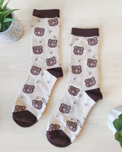 Bear socks - M