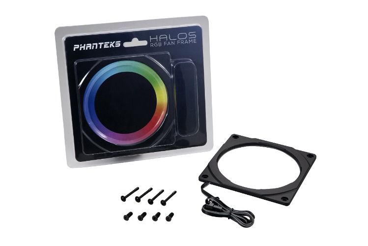 Phanteks PH-FF120RGBP_BK01 Halos RGB Fan Frame High Density LEDs RGB 120mm Fan mounting - 120mm