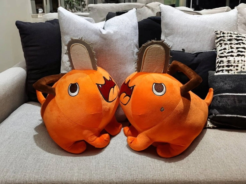 Pochita Plush, Chainsaw Man, Makima, Kobeni, Chainsaw Man Plush, Denji and Pochita, Anime Plush, Weighted Stuffed Animal Power Chainsaw Man