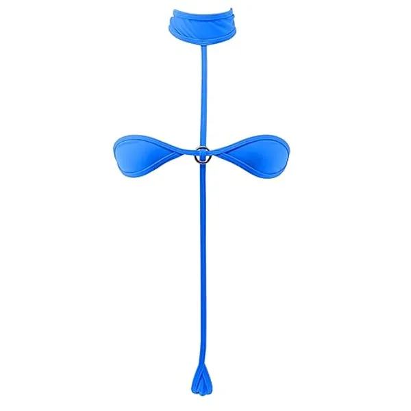 SHERRYLO Micro Sling Bikini Extreme G String Slingshot Bikinis Slutty Exotic Swimsuit Thong Bathing Suit Lingerie for Women - One Size - 17112 Blue