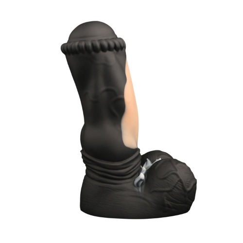Nothosaur RANGER - 14 Inch Horse Dildo - Fantasy Dildo - Dog Knot Dildo | XXL / Pure Blood White Black