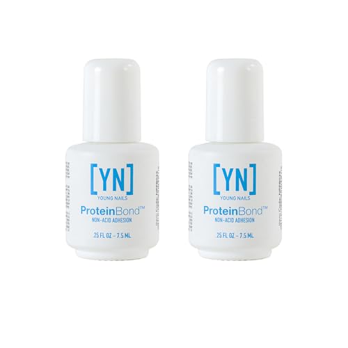 Young Nails Nail Protein Bond, Superior Bonding Primer for Acrylic and Gel, 0.25 oz. - 0.25 Fl Oz (Pack of 2)
