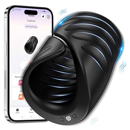 Govosaa Male Masturbator Sex Toys for Men, 9 Vibrating Male Mastuabors Adult Toys, Mens Sex Toys4mens UK Penis Trainer APP Control Vibrator, Pocket Pussy Mastusbafor for Men Sex Toy Stroker - Dark