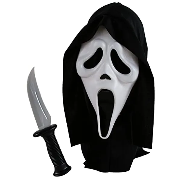 Fun World Costumes Ghost Face with Knife Mask Accessory