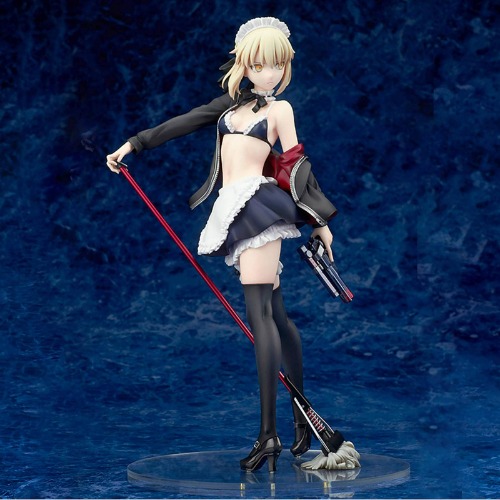NC Fate/Stay Night Figurine Altria Pendragon 23 m Anime Toy Model Statue en PVC Matériaux respectueux de l'environnement Fait à la main Ornements décoratifs pour enfants Cadeaux