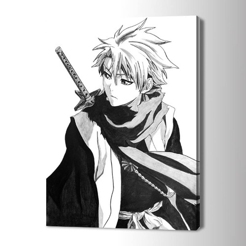 Hitsugaya Toshiro Bleach Poster sur toile encadrée 40 x 60 cm