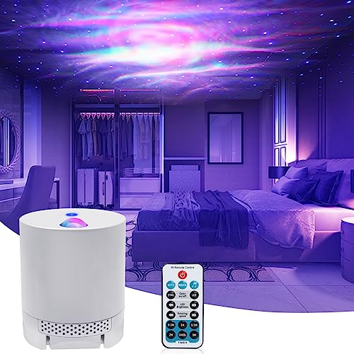 CAIYUE Galaxy Projector,Star Projector,Exquisite Nebula Night Light Projector,7 Modes Remote Control Timer,for Kids Adults Bedroom/Home Theatre/Party/Game Rooms and Night Light Ambience (Blue Star) - Blue Star