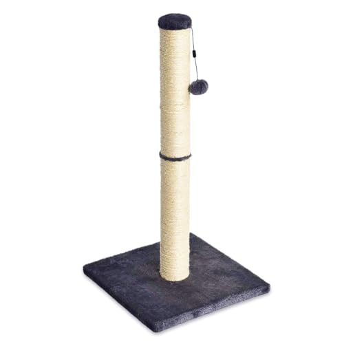 Amazon Basics Medium Cat Scratching Post, 40.01 x 40.01 x 80.01 cm, Grey - Grey - Scratching Post