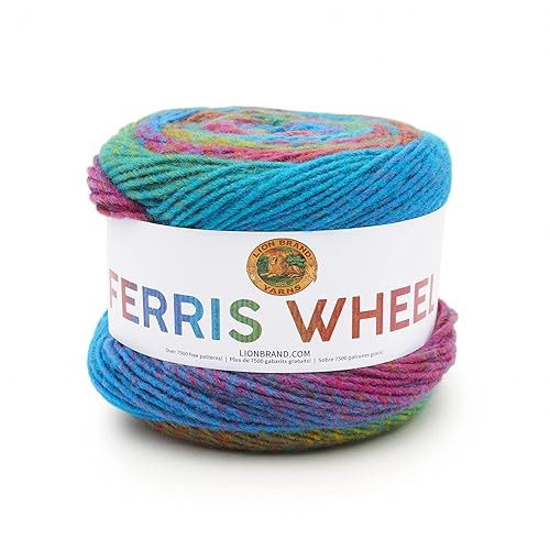 Lion Brand Yarn Ferris Wheel Yarn, Multicolor Yarn for Knitting, Crocheting, and Crafts, 1-Pack, Sprinkles - 1 Pack - Sprinkles
