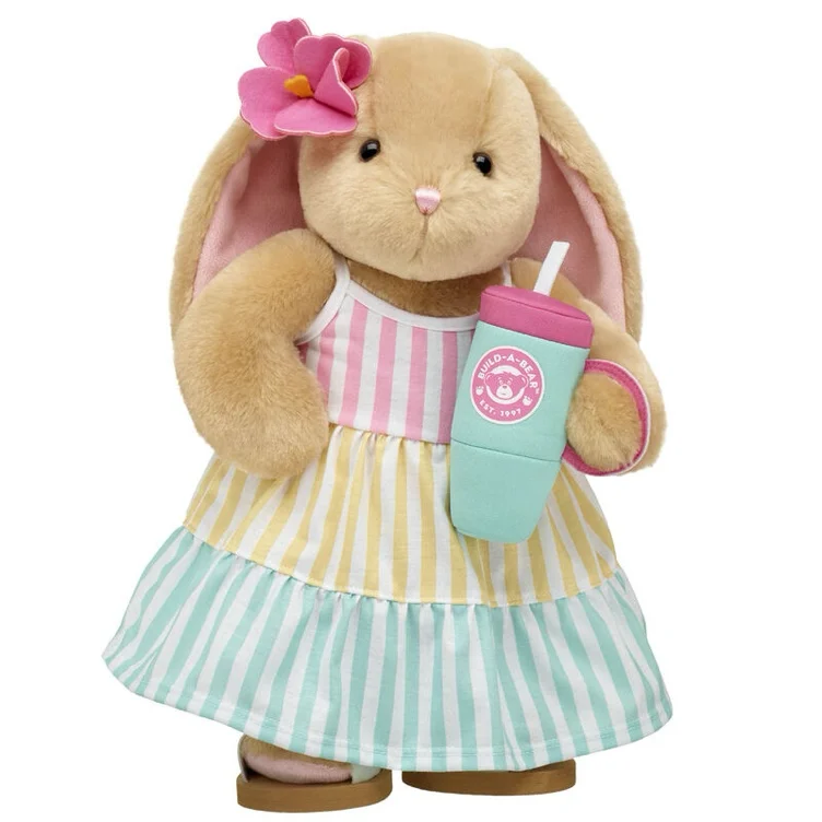 Pawlette™ Bunny Plush Summer Dress & Tumbler Set | Build-A-Bear®