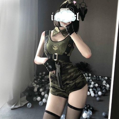 Army Babe Onesie & Lingerie Set | Default Title