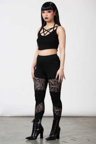 Nixie Leggings | L / Black / 92% Polyester 8% Elastane