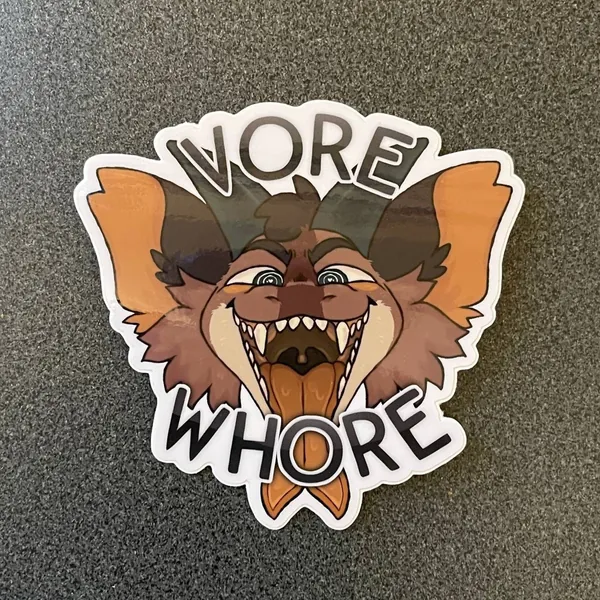 Vore Wh*re Dragon Maw | Weather Resistant Gloss Sticker