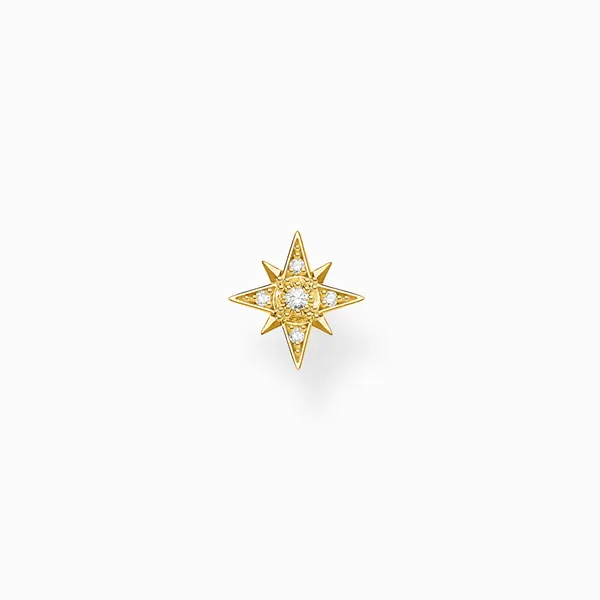 Ear stud: Small embellished gold ☆ for your ear by THOMAS SABO