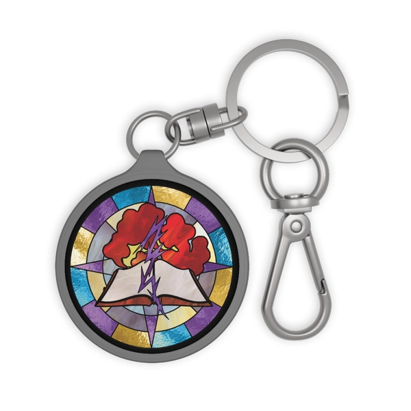 Imogen Stained Glass Keyring Tag