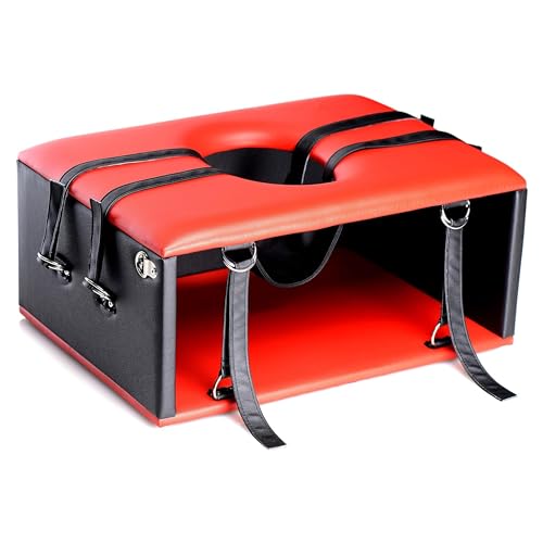 Master Series Queening Chair Sex Toy, 1 Count, Faux Leather - 27 x 20 Inch Seat