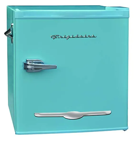 Frigidaire EFR176-BLUE 1.6 cu ft Blue Retro Fridge with Side Bottle Opener. for The Office, Dorm Room or Cabin