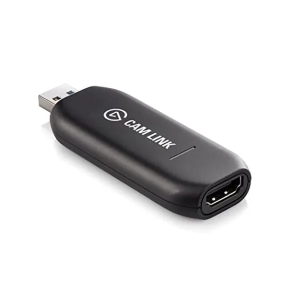 
                            Elgato Cam Link - Broadcast live and record via DSLR, camcorder, or action cam in 1080p60, compact HDMI capture device, USB 3.0
                        