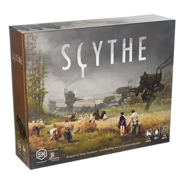 
                            Stonemaier Games Scythe Board Game - An Engine-Building, Area Control for 1-5 Players, Ages 14+, Gray
                        