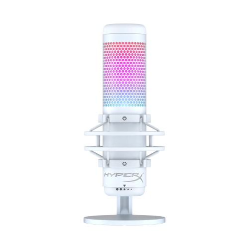 HyperX QuadCast S - USB Microphone - RGB Lighting | White-Grey