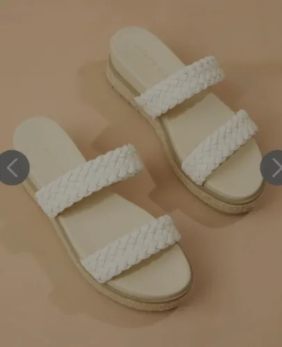 
        Kryztal Braided Platform Sandals in Bone | Altar'd State
    