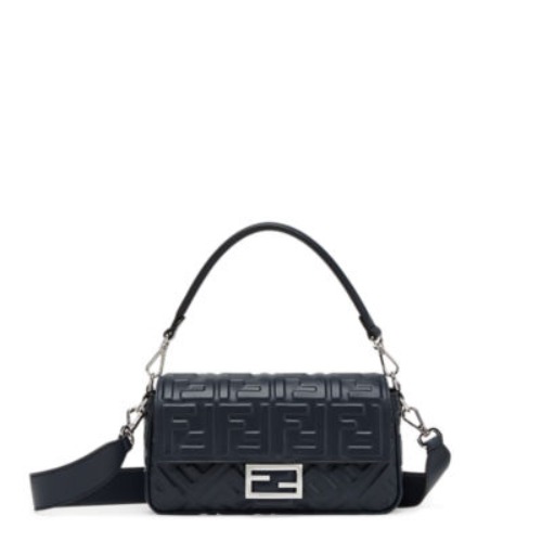 Fendi Baguette - Midnight blue nappa leather bag