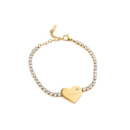 TENNIS HEART ENGRAVABLE BRACELET | Handwriting Engraving
