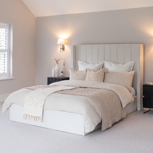 Alice King Ottoman Bed - Ivory | Default Title