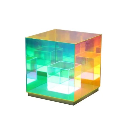 RGB Infinity Cube Light LED Desk Lamp - Multi / 3 / Multicolored