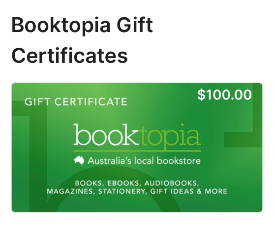 Booktopia Bookshop Giftcard - $100
