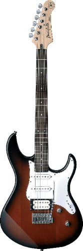 Yamaha Pacifica 112V elgitarr för nybörjare och avancerade spelare, två online-lektioner med en lärare från Yamahas musikskola ingår, i Old Violin Sunburst - GPA112VOVSRL
