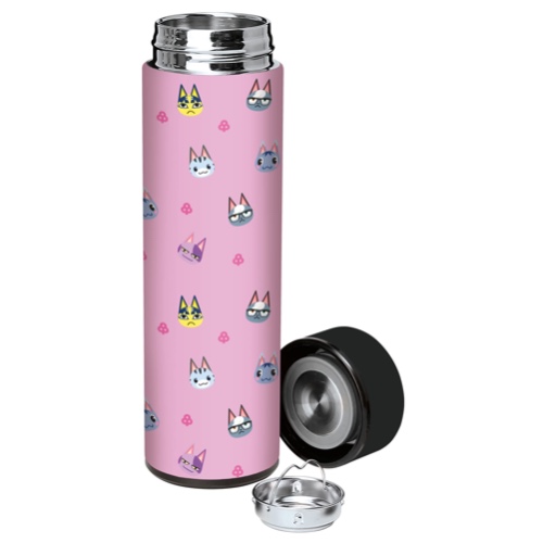 Controller Gear Animal Crossing New Horizons Cats Meow 17oz Stainless Steel Water Bottle: Officially Licensed - Insulated - Vaccuum Sealed Lid - Leak Proof - Premium Quality - Fan Approved