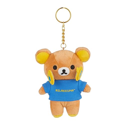 Rilakkuma San-X Original Gamer Series Keychain Plush - Rilakkuma