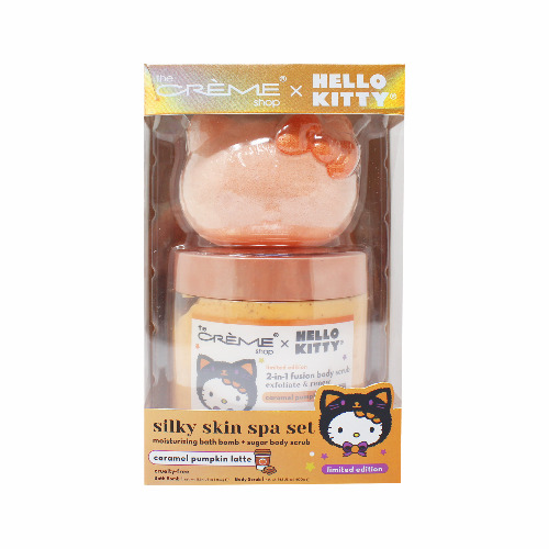 Hello Kitty x The Crème Shop Silky Skin Spa Set (Caramel Pumpkin Latte)