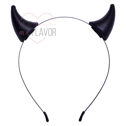 Devil Horn Headband - Black