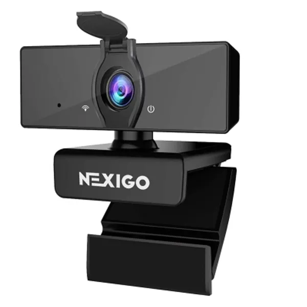 2021 [Upgraded] 1080P Webcam with Microphone  Privacy Cover, NexiGo USB FHD Web Camera, Plug and Play, Noise Reduction, for Zoom Skype MS Teams Online Teaching, Laptop MAC PC Desktop