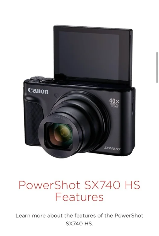 Canon PowerShot SX740 HS | Superzoom Camera