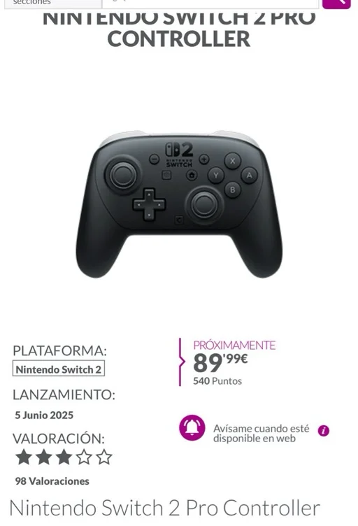 Switch 2 pro controller 🌸 | 90€