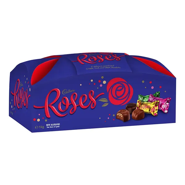Cadbury 1kg Chocolate Roses Milk/Dark/White Choco Assorted Sweet Snacks Treats