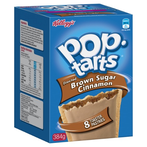Kellogg's Pop-Tarts Brown Sugar Cinnamon Toaster Pastries 384g, 8 count (Pack of 1)