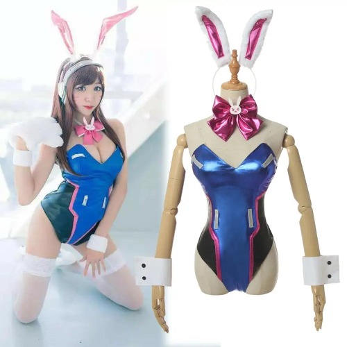 High Quality Holographic D.Va Overwatch Cosplay Bikini - M