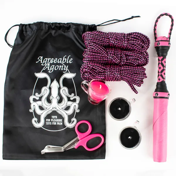 Amazing IN STOCK  Rope, Candles, and Leather Kit - And-black - VERY LIMITED STOCK
