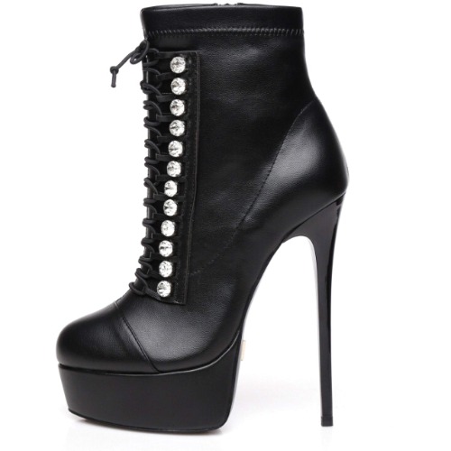 GIARO Daisie Premium High-Heels für Damen - Elegante Stöckelschuhe - Damenschuhe mit hohem Absatz - verführerische Schuhe mit Stilettoabsatz - Pumps erhältlich in 2 Farben - 40 EU Schwarz Matt